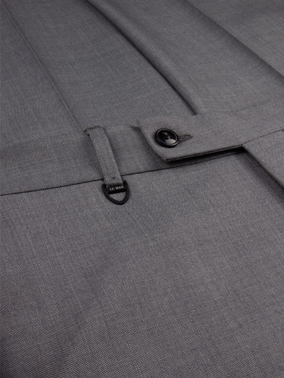 شلوارفا پارچه ای طوسی فاستونی ال سی من 133