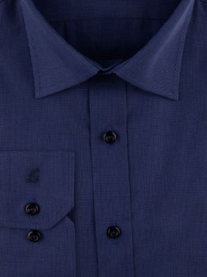 پیراهن مردانه سرمه ای آستین بلند ال سی من 067