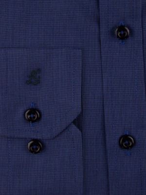 پیراهن مردانه سرمه ای آستین بلند ال سی من 067