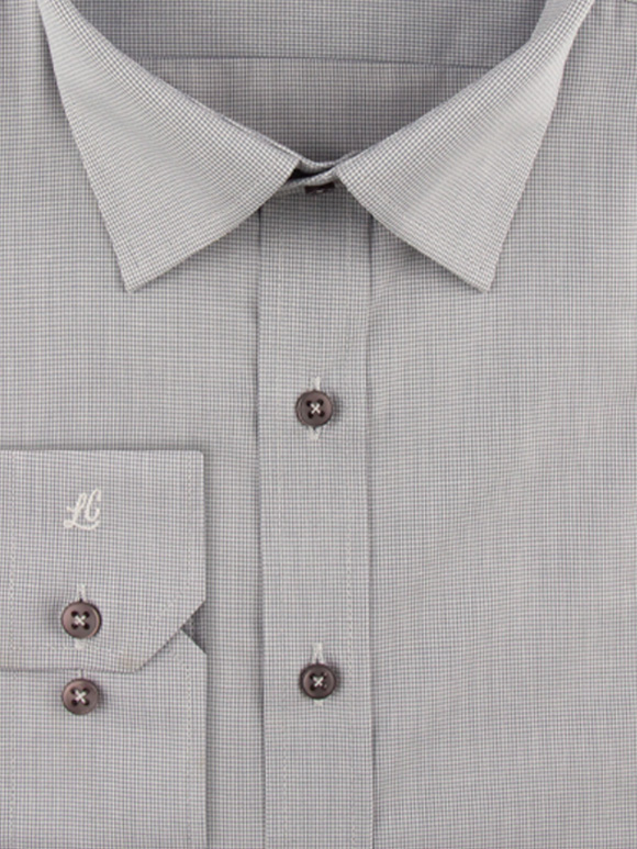 پیراهن مردانه طوسی آستین بلند ال سی من 067