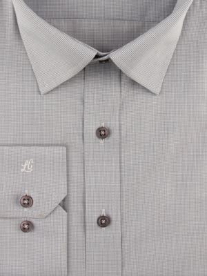 پیراهن مردانه طوسی آستین بلند ال سی من 067