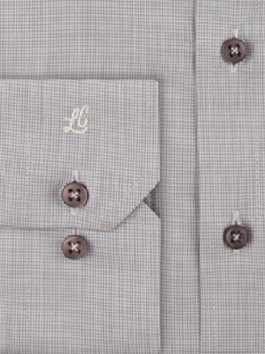 پیراهن مردانه طوسی آستین بلند ال سی من 067