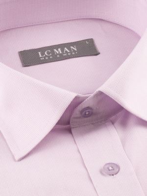 پیراهن مردانه صورتی آستین بلند ال سی من 067