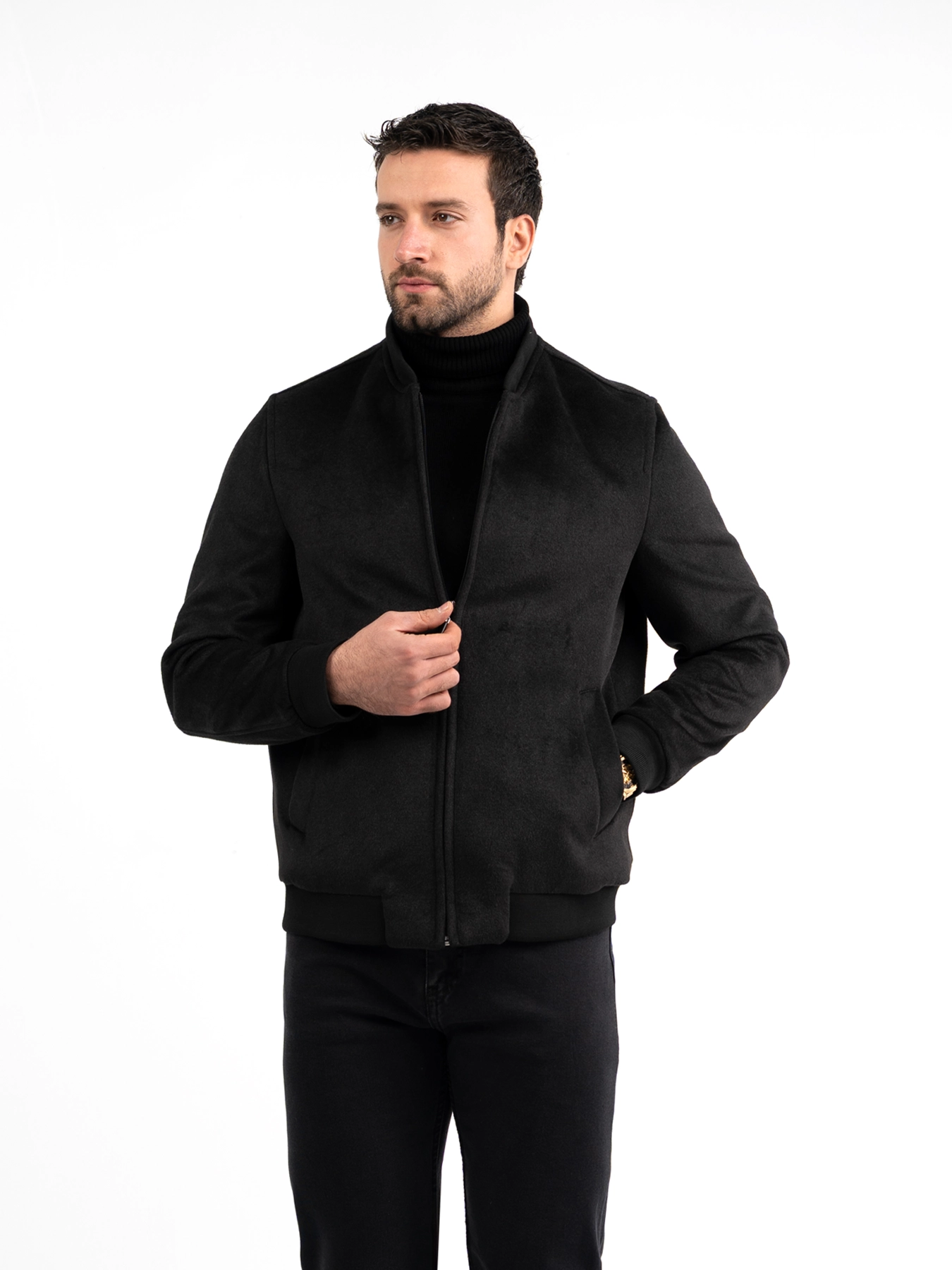 کاپشن زغالی ال سی من 88