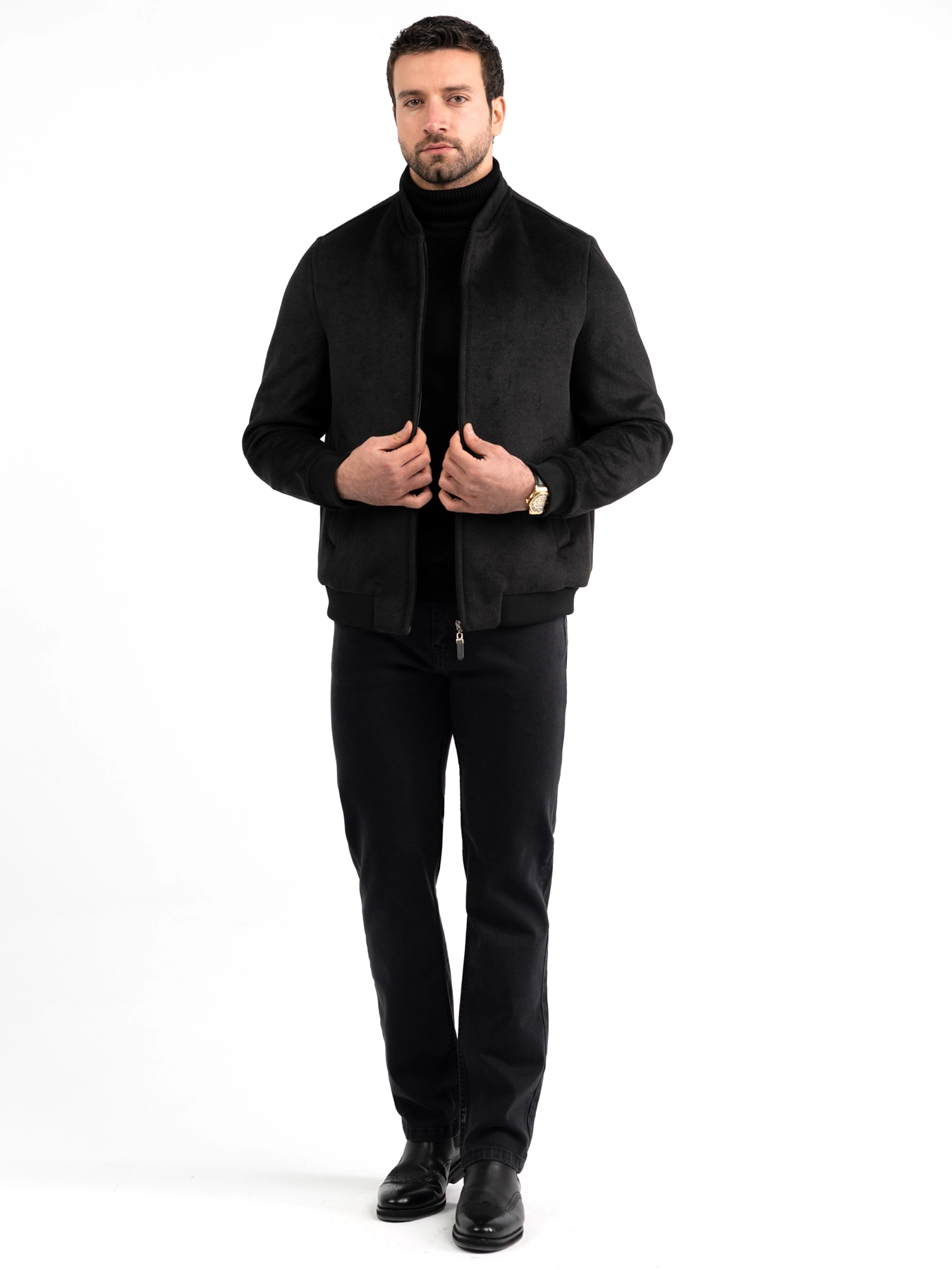 کاپشن زغالی ال سی من 88