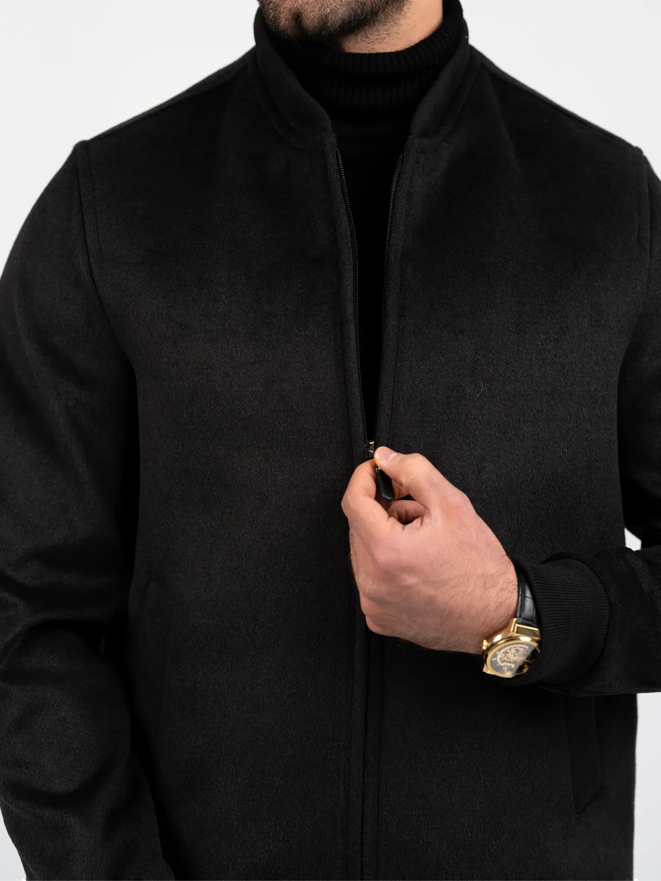 کاپشن زغالی ال سی من 88