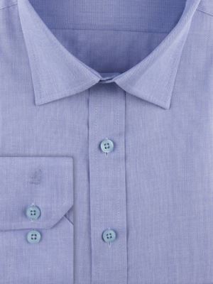 پیراهن آبی روشن ساده آستین بلند ال سی من 6