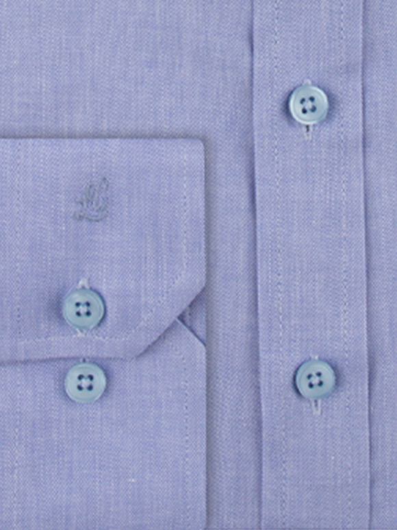 پیراهن آبی روشن ساده آستین بلند ال سی من 6