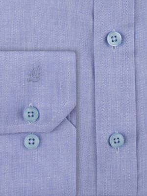 پیراهن آبی روشن ساده آستین بلند ال سی من 6