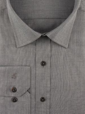 پیراهن مردانه طوسی آستین بلند ال سی من 071