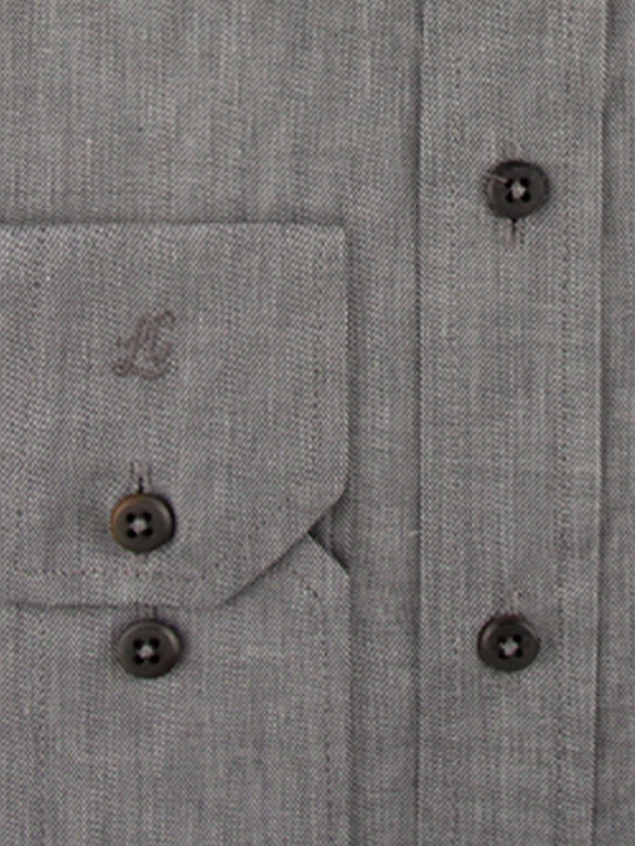 پیراهن مردانه طوسی آستین بلند ال سی من 071