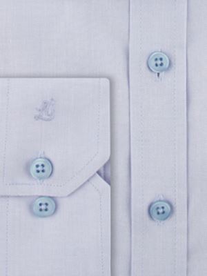 پیراهن مردانه آبی روشن آستین بلند ساده ال سی من 
