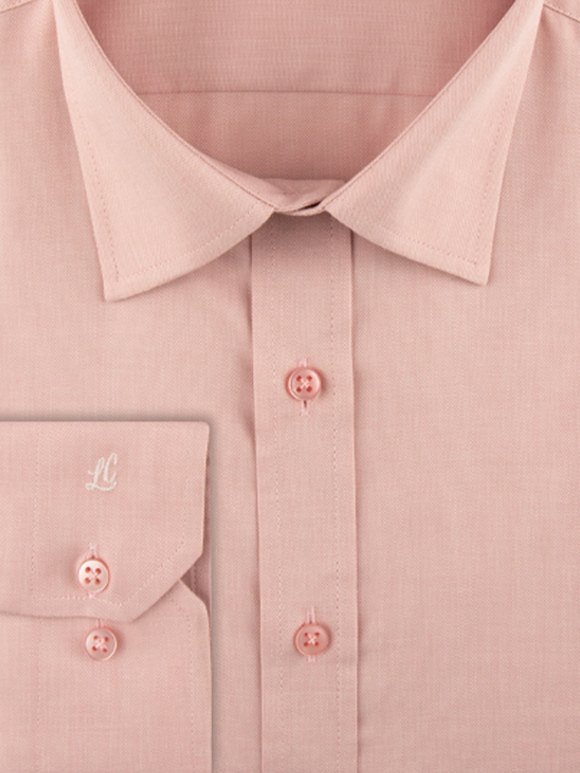 پیراهن ساده گلبهی آستین بلند ال سی من 