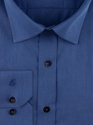 پیراهن آبی آستین بلند ساده ال سی من 4 