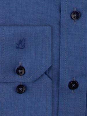 پیراهن آبی آستین بلند ساده ال سی من 4 