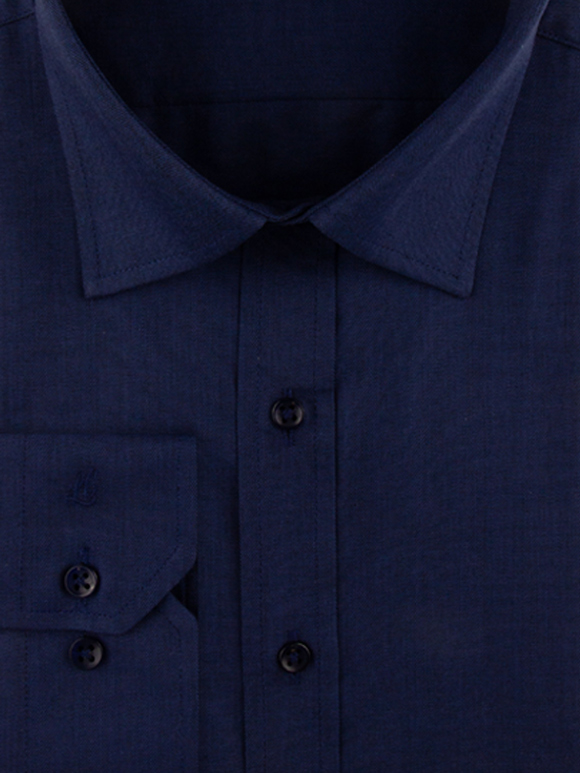 پیراهن مردانه سرمه ای آستین بلند ال سی من 071