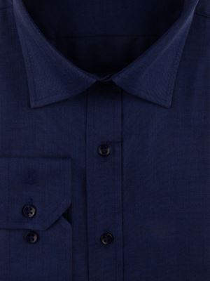 پیراهن مردانه سرمه ای آستین بلند ال سی من 071