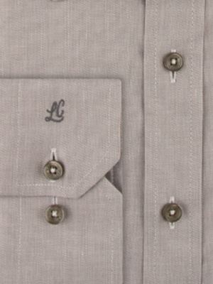 پیراهن طوسی ساده آستین بلند ال سی من 8