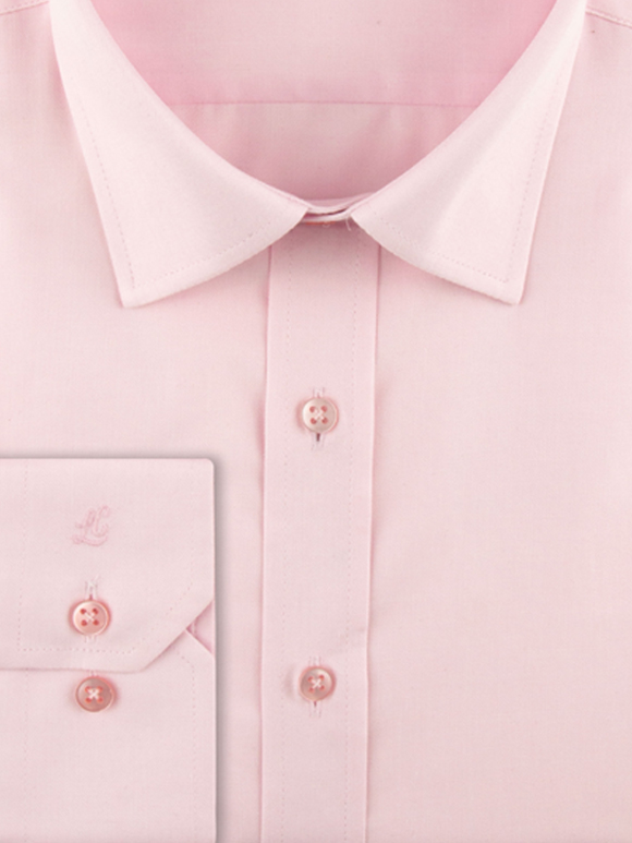 پیراهن مردانه صورتی آستین بلند ال سی من 071