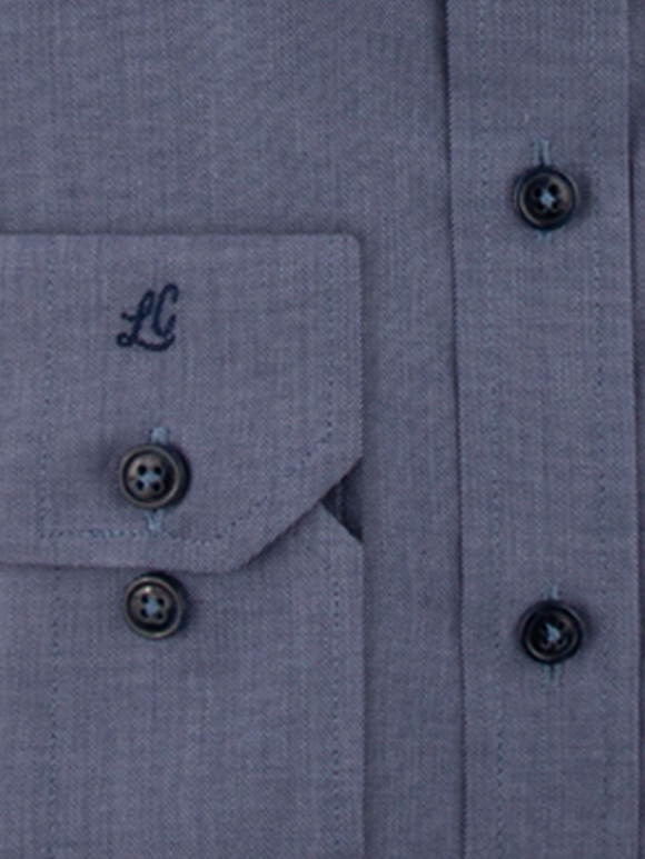 پیراهن آبی تیره آستین بلند ال سی من 4
