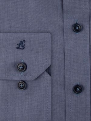 پیراهن آبی تیره آستین بلند ال سی من 4
