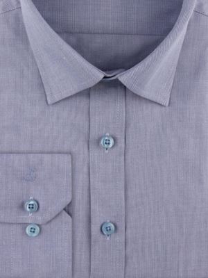 پیراهن آبی ساده آستین بلند ال سی من 9