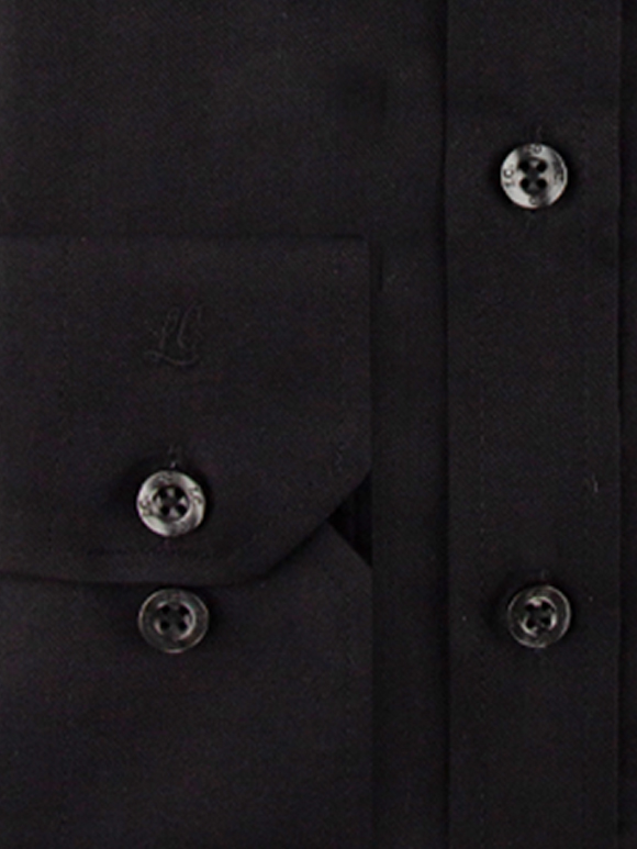 پیراهن  مردانه مشکی آستین بلند ال سی من 071