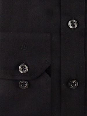 پیراهن  مردانه مشکی آستین بلند ال سی من 071