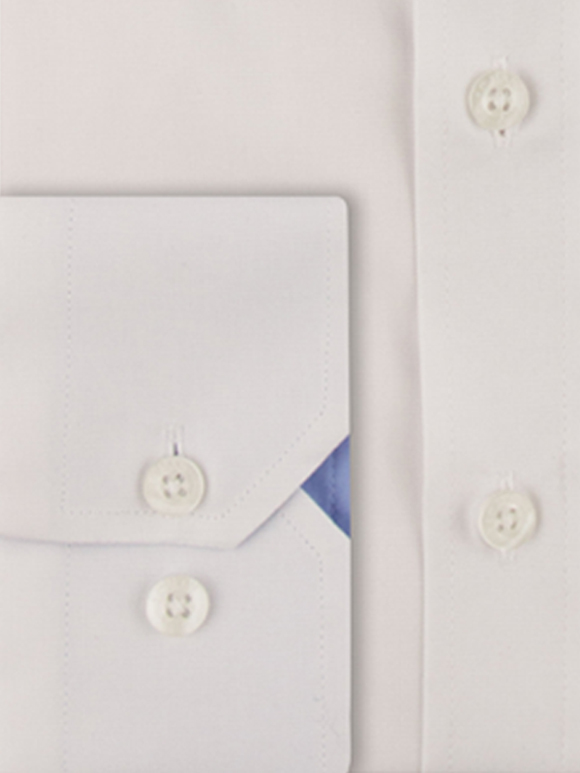 پیراهن مردانه سفید آستین بلند ال سی من 059