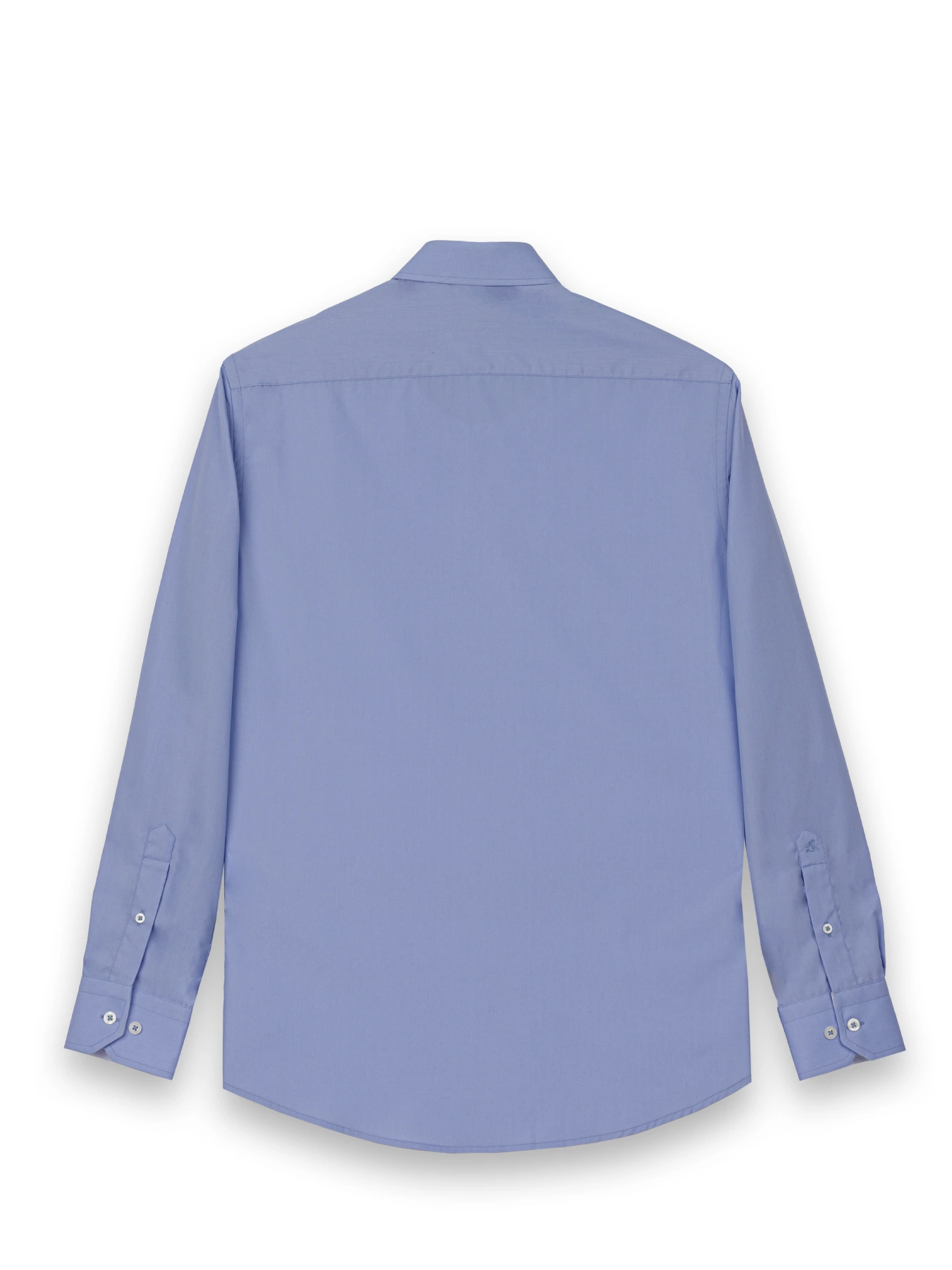 پیراهن آستین بلند آبی ساده ال سی من