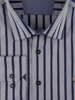 پیراهن مردانه راه راه آستین بلند ال سی من 078