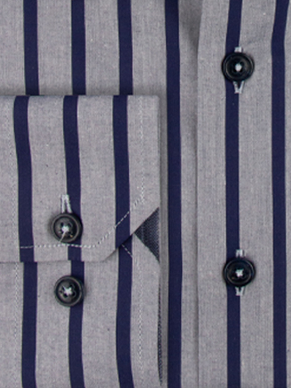 پیراهن مردانه راه راه آستین بلند ال سی من 078