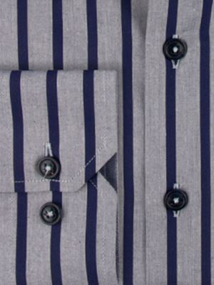 پیراهن مردانه راه راه آستین بلند ال سی من 078