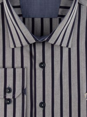 پیراهن مردانه راه راه آستین بلند ال سی من 078