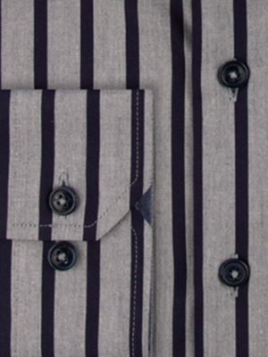 پیراهن مردانه راه راه آستین بلند ال سی من 078