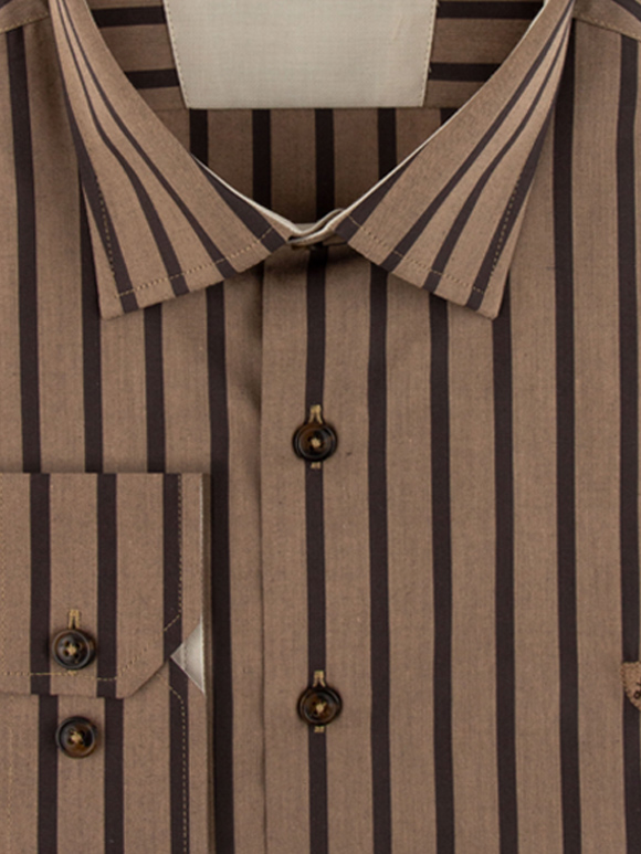 پیراهن مردانه راه راه آستین بلند ال سی من 078