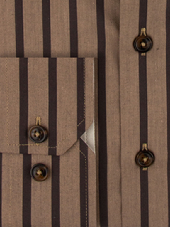 پیراهن مردانه راه راه آستین بلند ال سی من 078