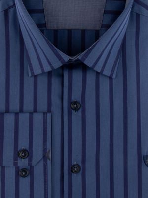 پیراهن مردانه راه راه آستین بلند ال سی من 078