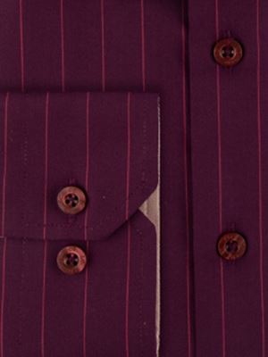 پیراهن مردانه راه راه آستین بلند ال سی من 077