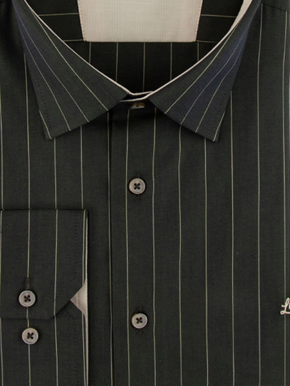 پیراهن مردانه راه راه آستین بلند ال سی من 077