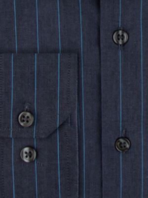 پیراهن مردانه راه راه آستین بلند ال سی من 077