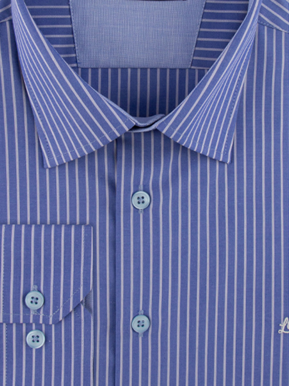 پیراهن  مردانه راه راه آستین بلند ال سی من 076