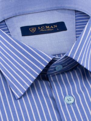 پیراهن  مردانه راه راه آستین بلند ال سی من 076