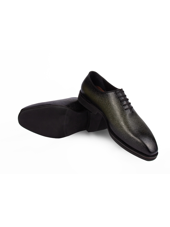 کفش مردانه چرم بند دار زیره پلاستیک 150