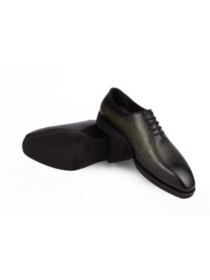 کفش مردانه چرم بند دار زیره پلاستیک 150