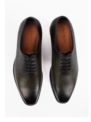 کفش مردانه چرم بند دار زیره پلاستیک 150