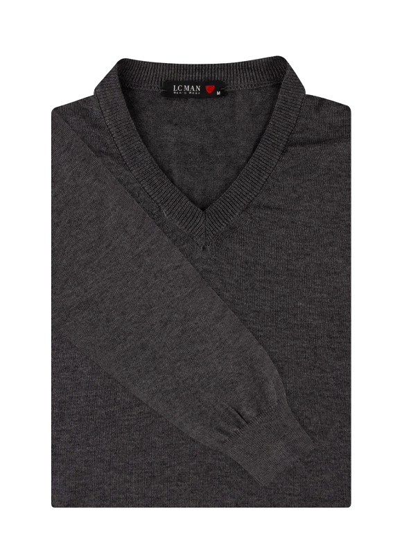 پلیور بافت یقه هفت مردانه