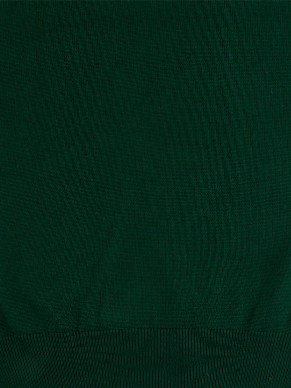 پلیور بافت یقه هفت سبز مردانه