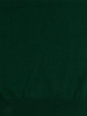 پلیور بافت یقه هفت سبز مردانه