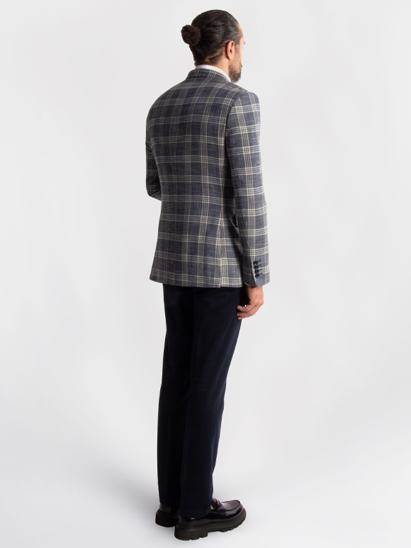 کت تک مردانه چهارخانه ال سی من 152